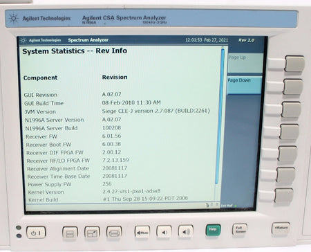 HP Agilent Keysight N1996A 100 kHz to 3 GHz CSA Spectrum Analyzer AS-IS