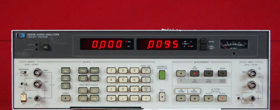 HP 8903B Audio Analyzer, 20 Hz to 100 kHz