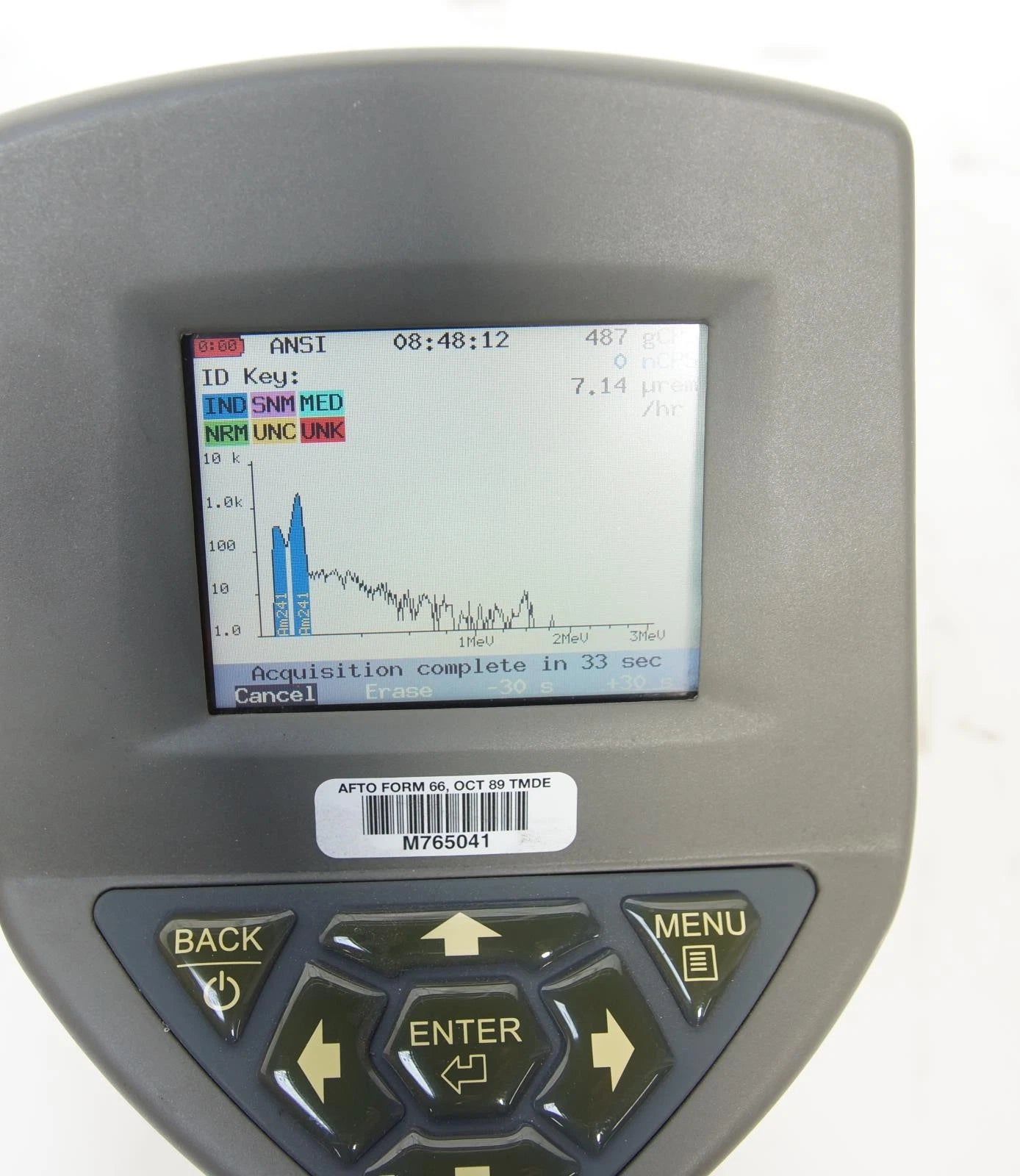 Berkeley Nucleonics BNC SAM 940 Handheld Radiation Isotope Identifier Model 6999