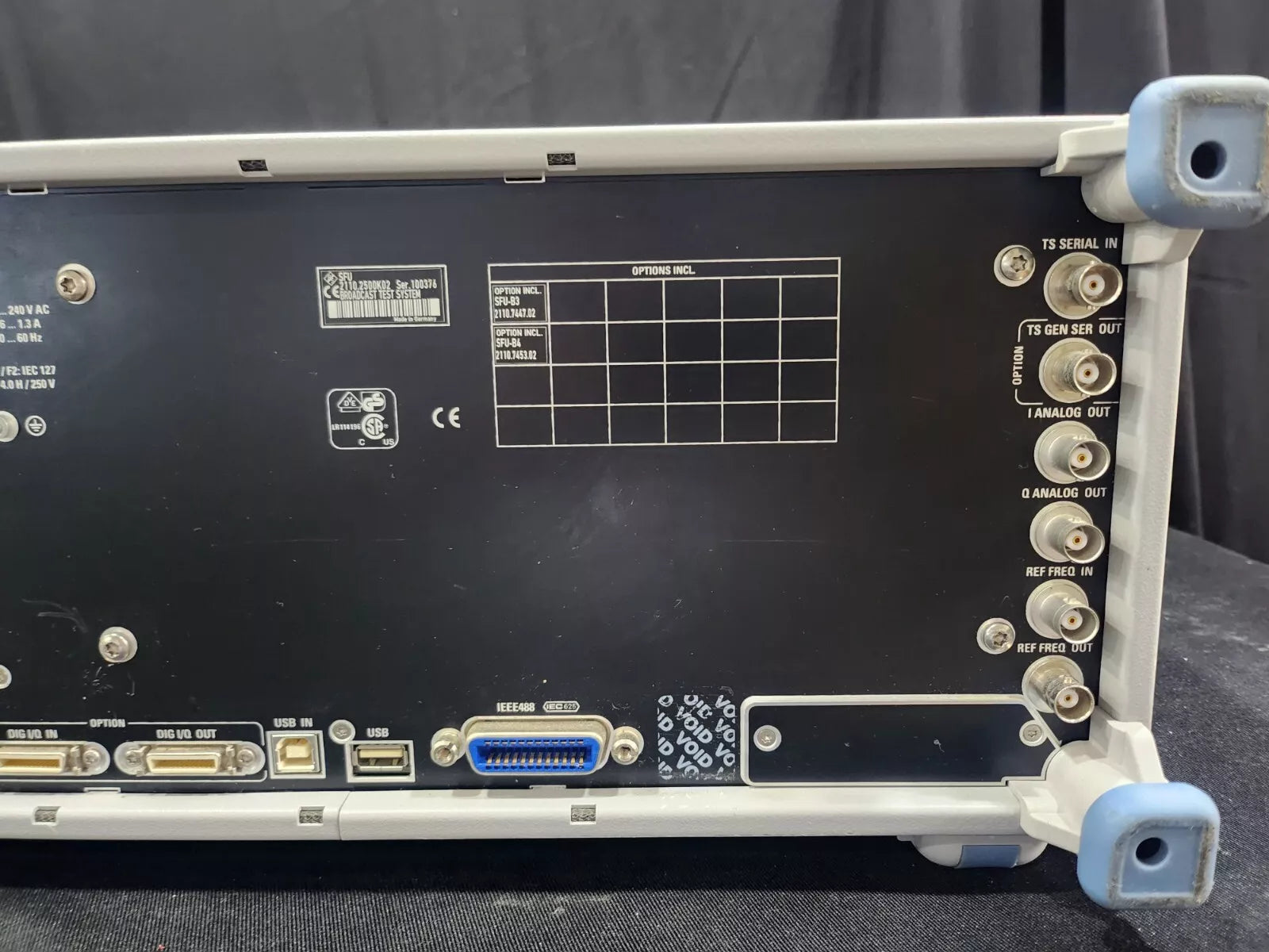 R&S SFU Broadcast Test System Not Working As-Is (100376)