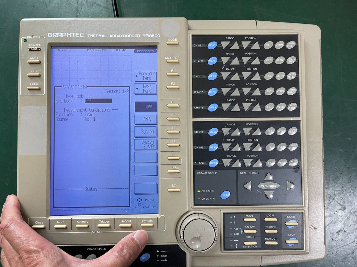 Graphtec Thermal Arraycorder WR8500 - XG eqpt