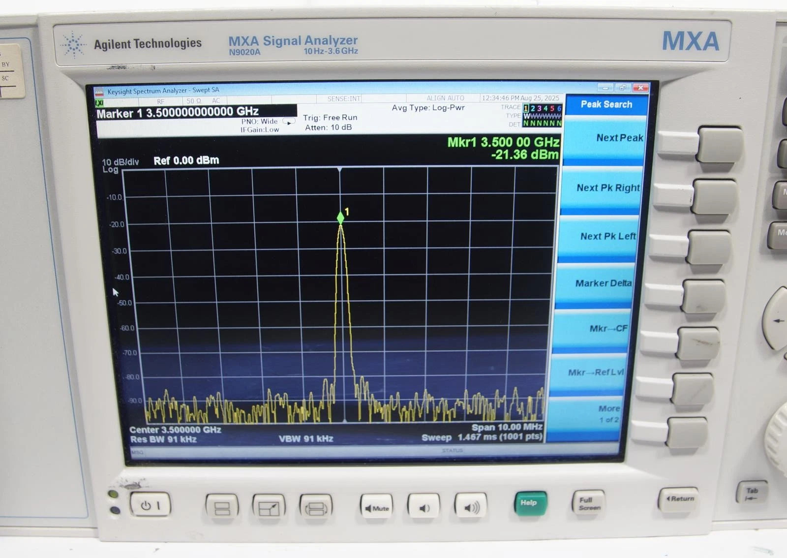 Keysight Agilent N9020A 10 Hz to 3.6 GHz MXA Signal Analyzer with Options