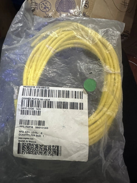 Cognex CCB-M8IO-05 Breakout Cable 185-1053R for In-Sight Micro 5m