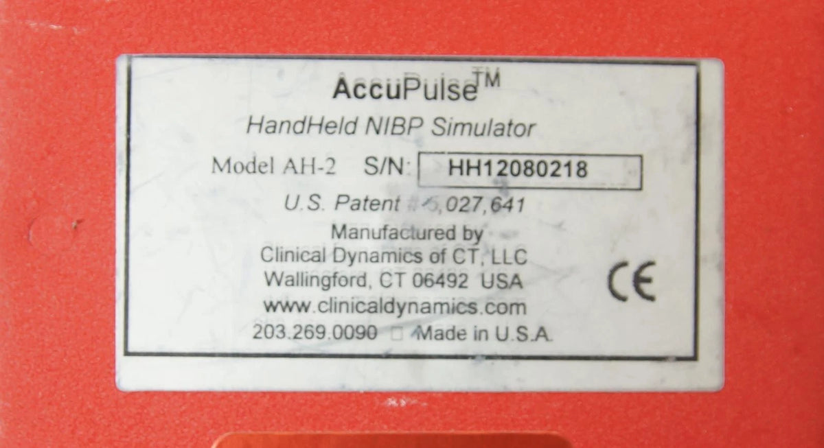 AccuPulse AH-2 Handheld NIBP Patient Simulator