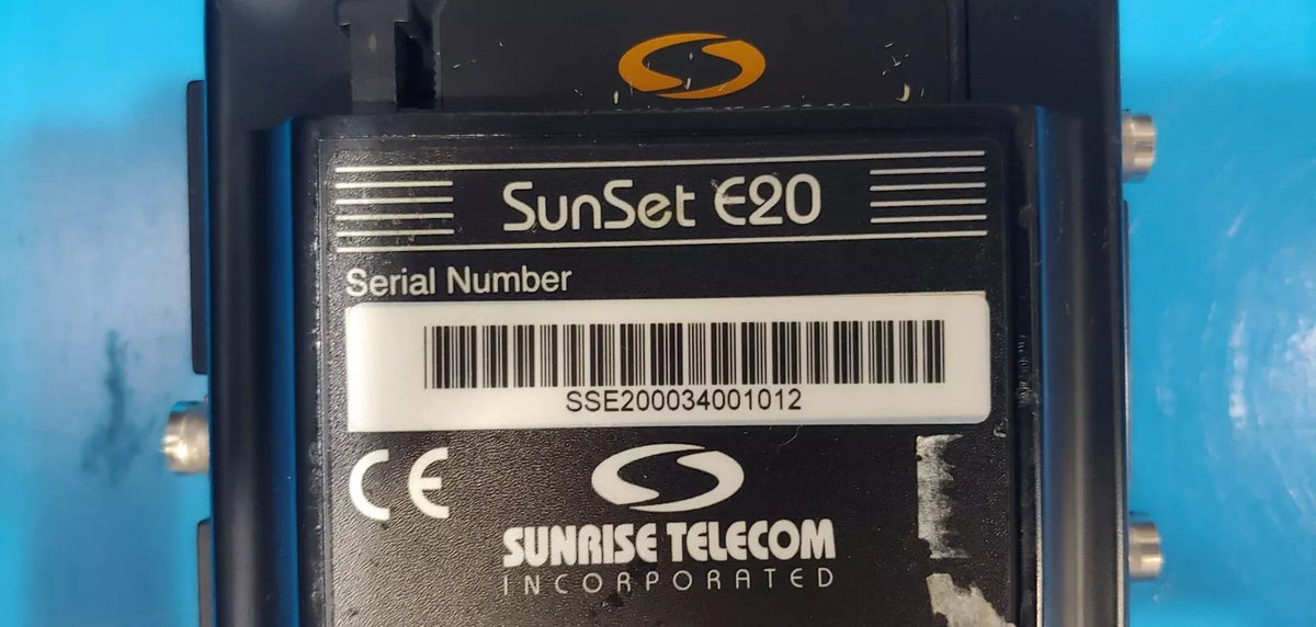 Sunrise Telecom Sunset E10 & E20 Hand-held Test Set