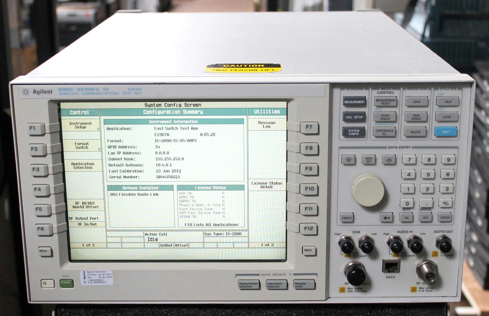 HP Agilent Keysight 8960 Wireless Communication Test Set E5515C Option 003