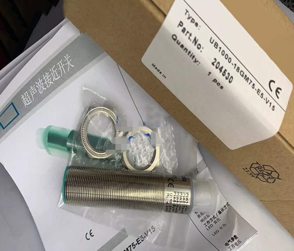 PEPPERL+FUCHS UB1000-18GM75-E5-V15 Ultrasonic Sensor with Expedited Shipping