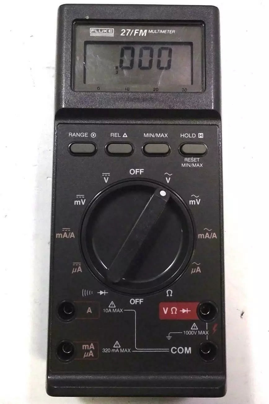Fluke 27 FM Digital Handheld Multimeter with Case