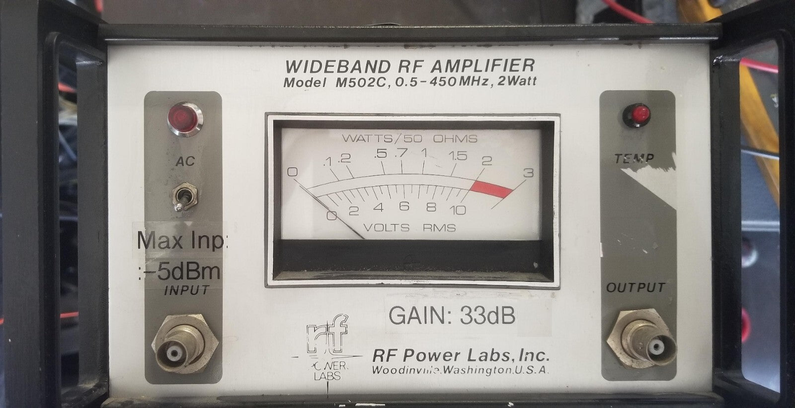 Wideband Power Amplifier - RF POWER LABS