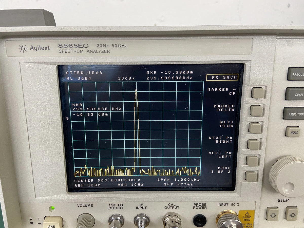 HP Agilent 8565EC Spectrum Analyzer with Nist Calibration Options 6.7, 8 Available 20Hz-50 GHz