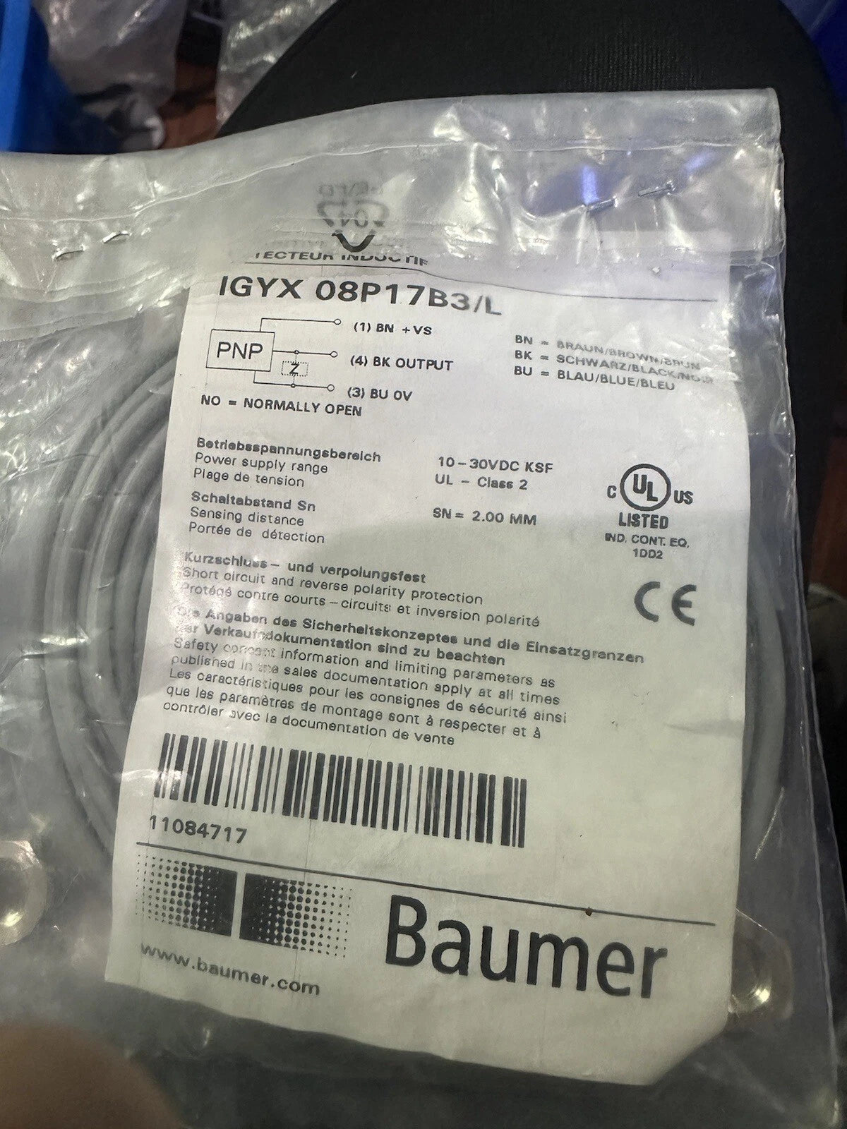 IFRM 08P17A3/S35L High-Pressure Sensor for Industrial Machinery