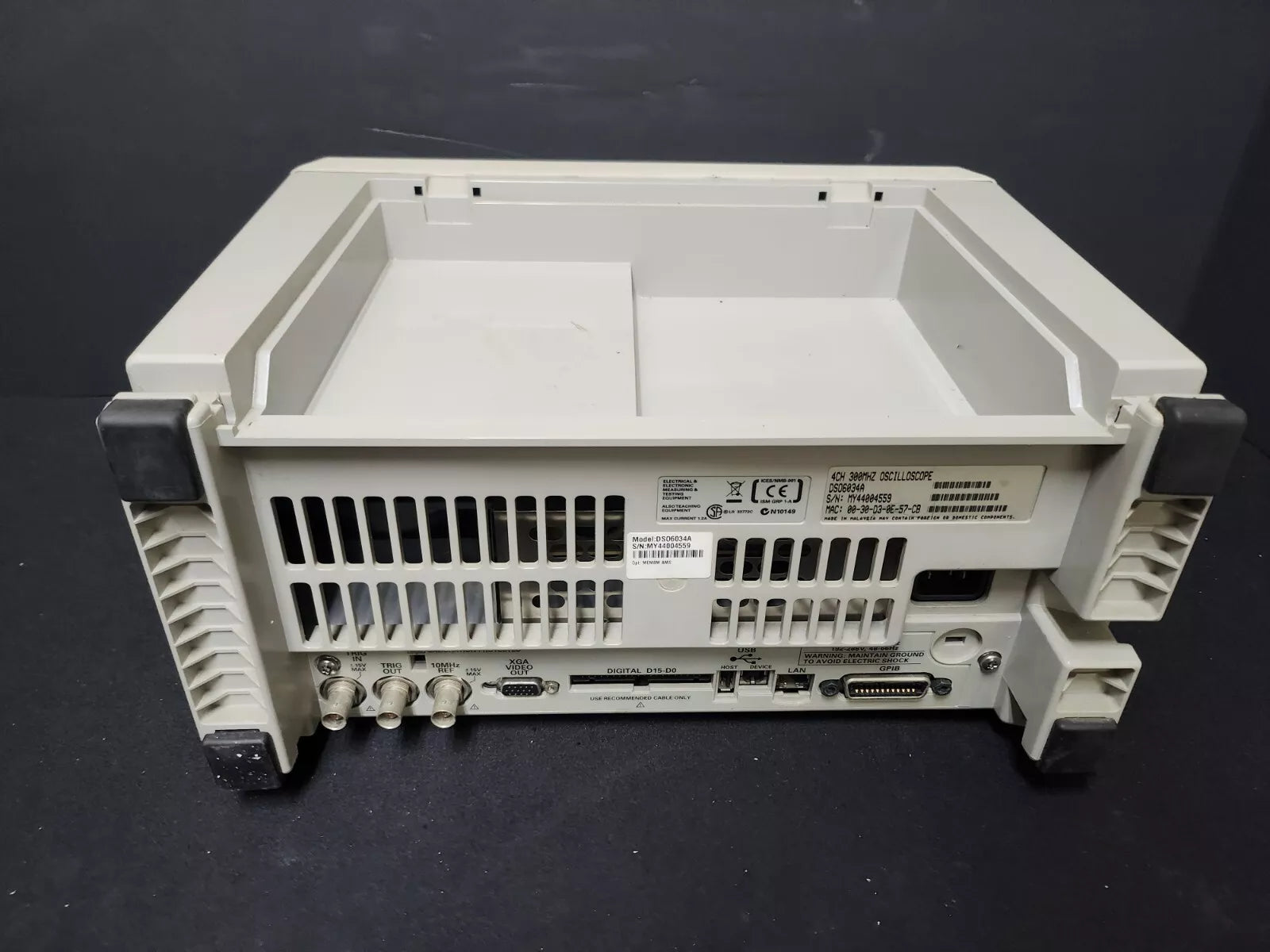 Agilent DSO6034A 300MHz 4 Ch 2GSa/s Digital Oscilloscope - Missing Top Cover