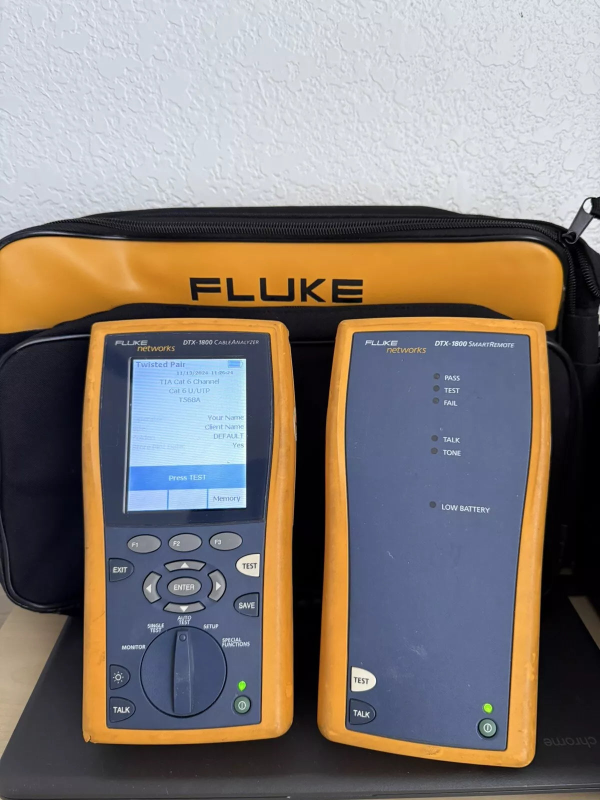 FLUKE Networks DTX-1800 DTX Cable Analyzer Kit (Tested)