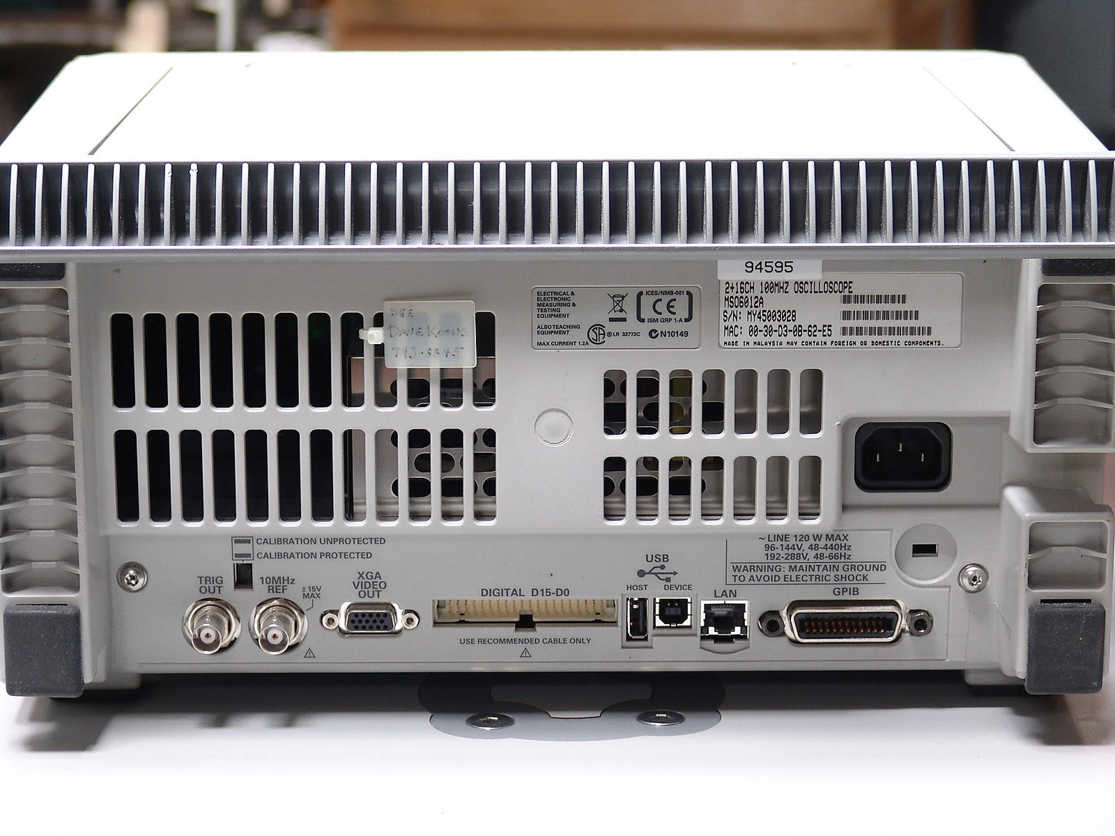 Agilent MSO6012A Mixed Signal Oscilloscope 100 MHz 2 GSa/s MSO