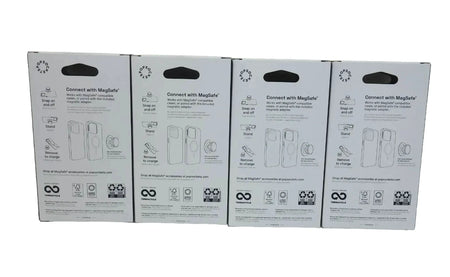Set of 4 PopSockets Magnetic Phone Grip with MagSafe & Adapter Ring