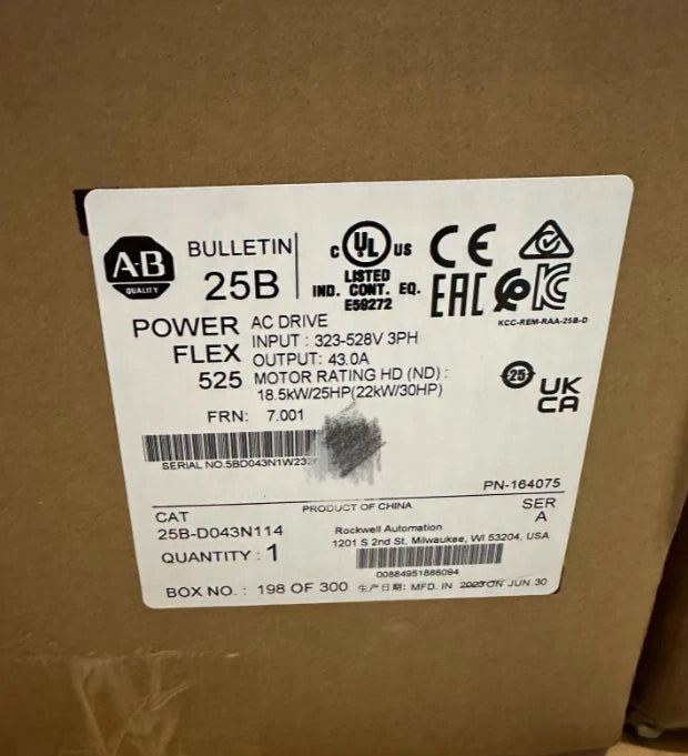 Allen Bradley PowerFlex 525 22kW (30Hp) AC Drive