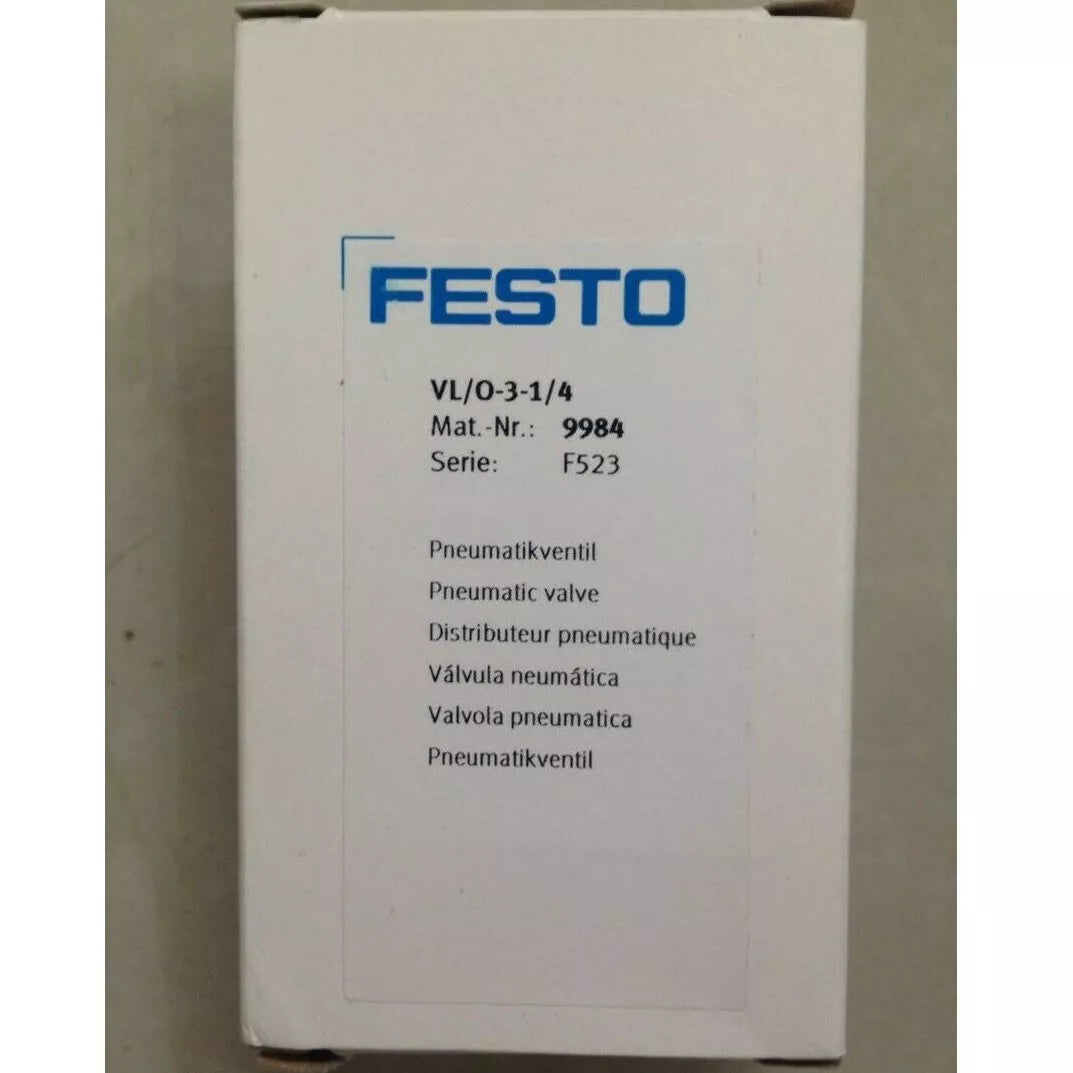 New Festo VL/O-3-1/4 9984 Air Control Valve