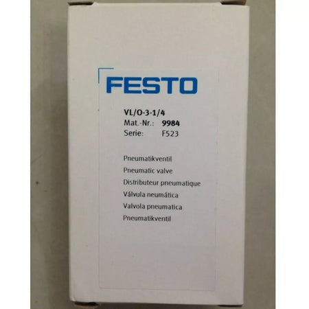 New Festo VL/O-3-1/4 9984 Air Control Valve