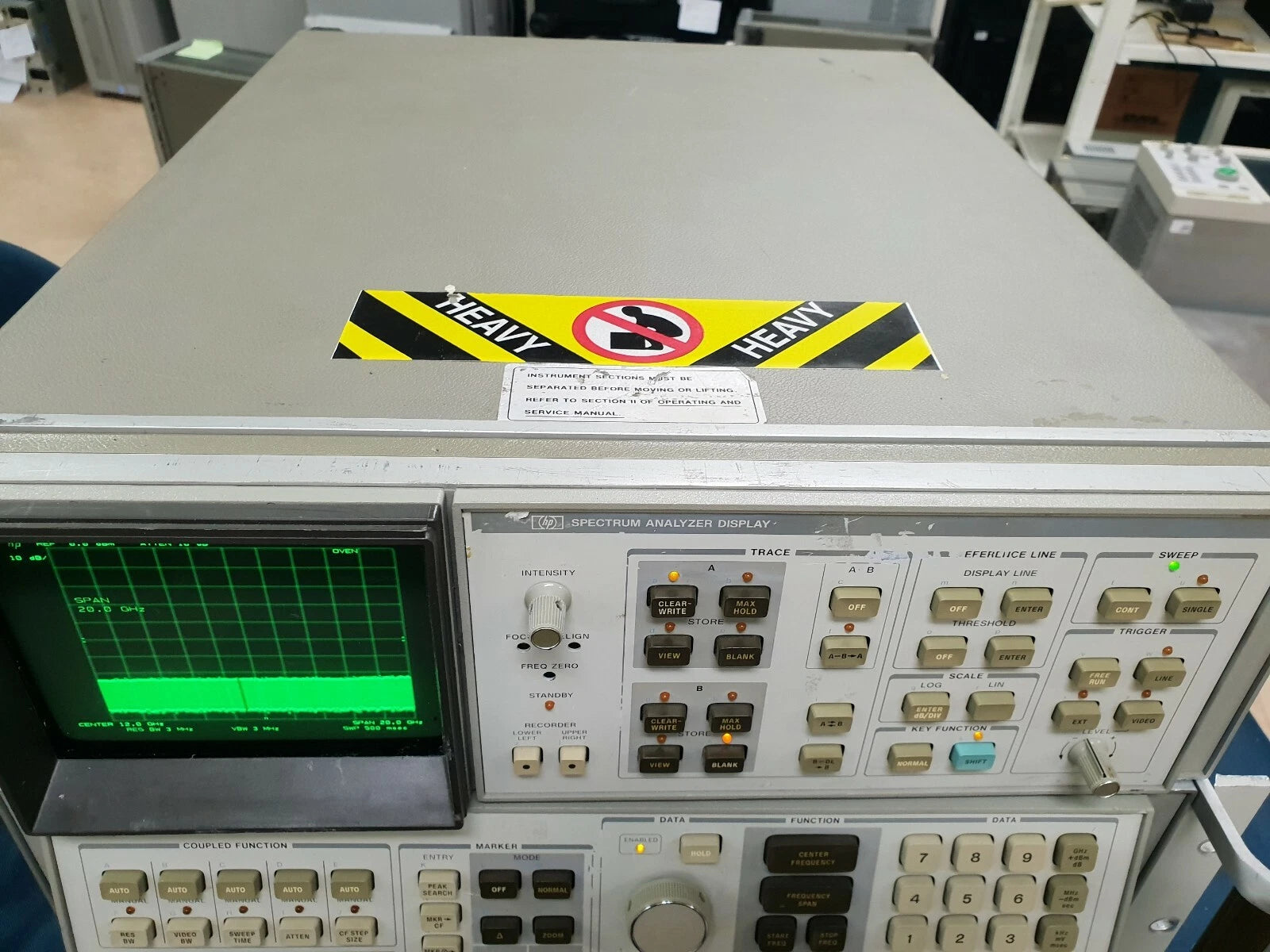 HP/Agilent 8566B Spectrum Analyzer 100Hz-22GHz with Cable AS IS Selling