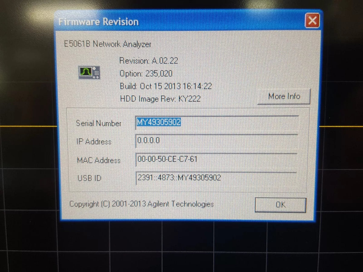 Agilent E5061B Network Analyzer 100kHz - 3GHz