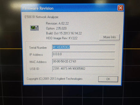 Agilent E5061B Network Analyzer 100kHz - 3GHz