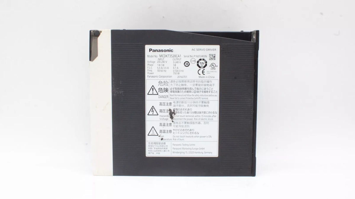 Panasonic MCDKT3520CA1 AC Servo Drive 750W A5Ⅱ Series