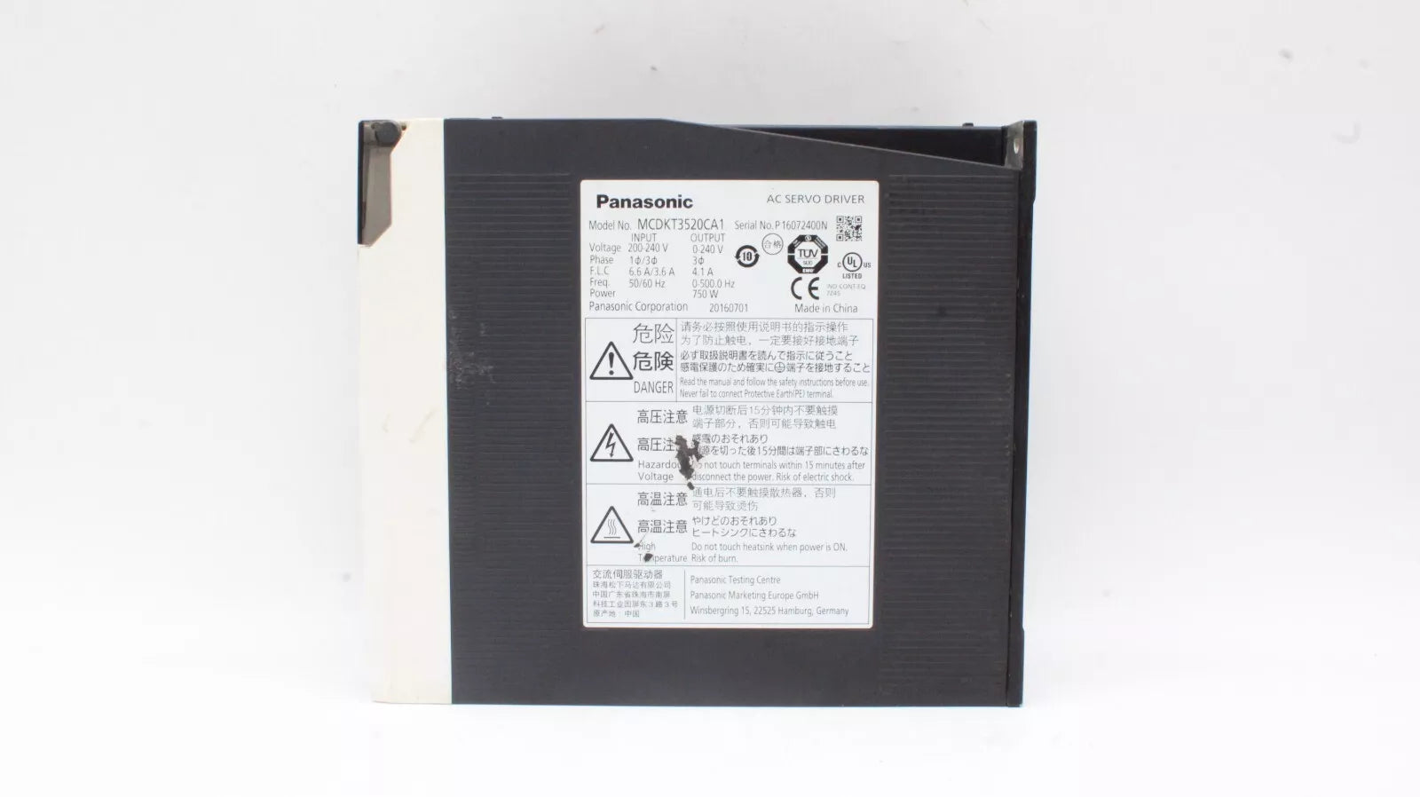 Panasonic MCDKT3520CA1 AC Servo Drive 750W A5Ⅱ Series