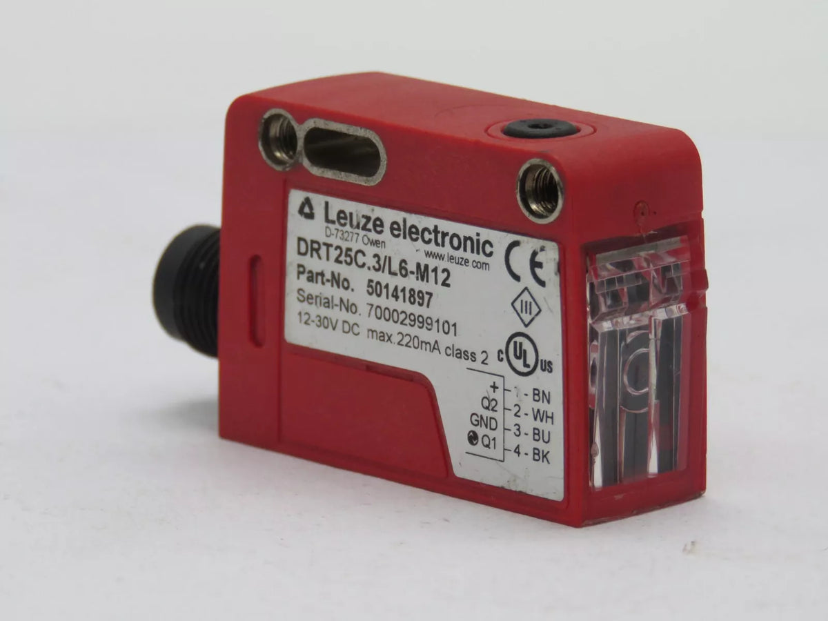 Leuze 50141897 DRT25C.3/L6-M12 Dynamic Reference Diffuse Sensor