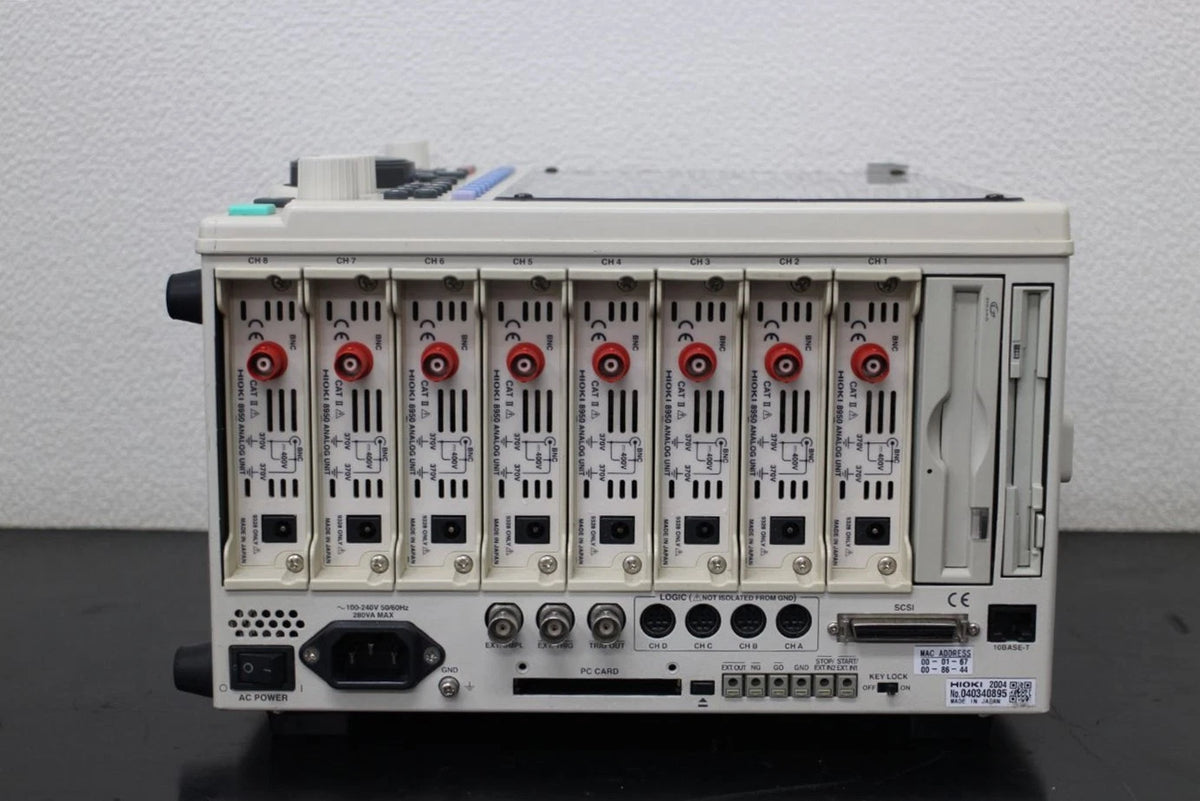 HIOKI 8855 + 8950*8 8ch 512MW 10MHz Memory Hi-Corder