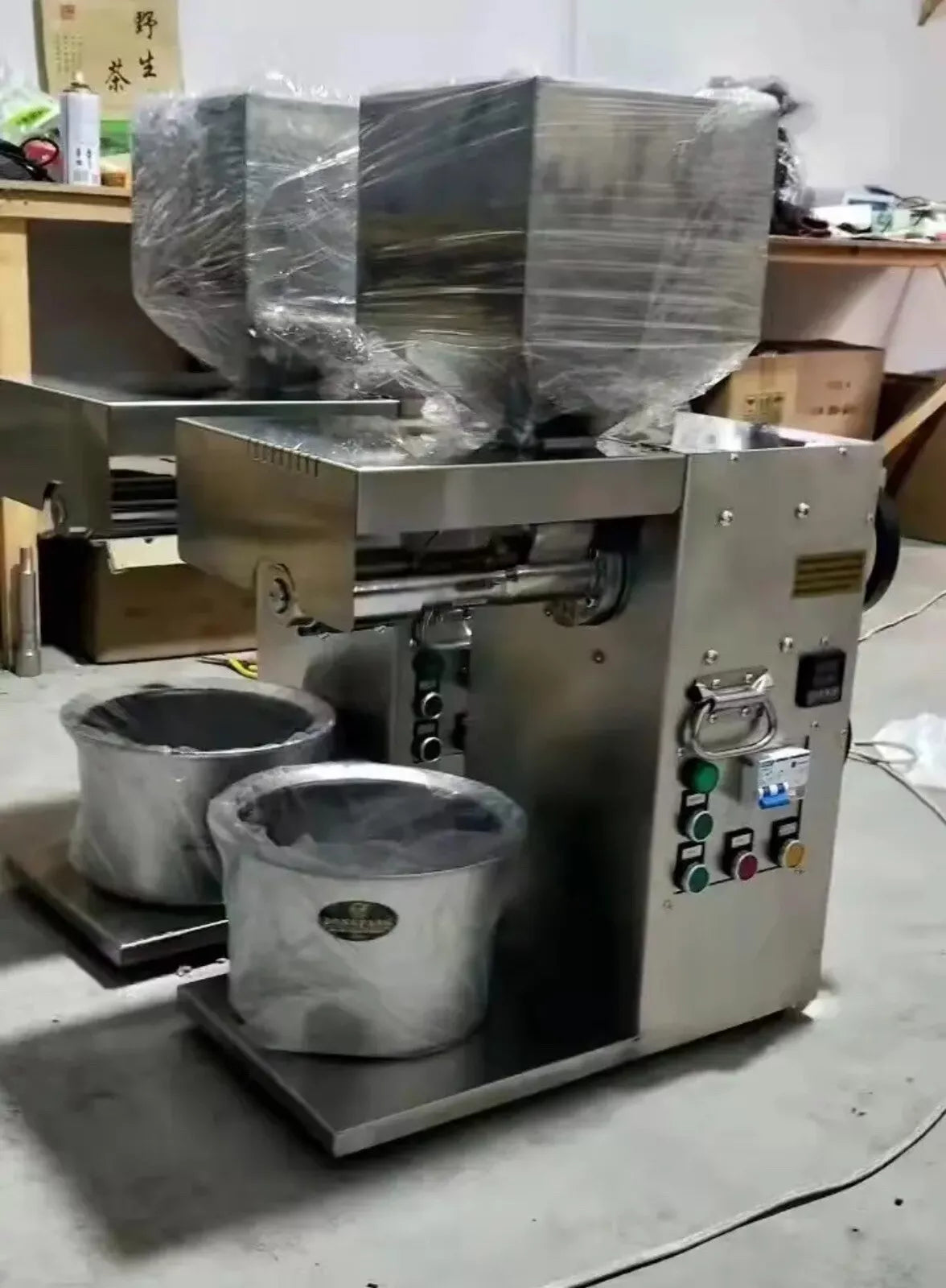 3000W Commercial Oil Press Machine Electric Hot and Cold Stainless Steel 220V