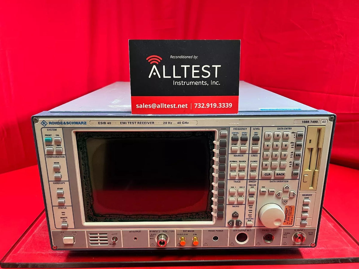 Rohde and Schwarz ESIB40 Opt. B4, B5, B21 Test Receiver 20Hz-40GHz