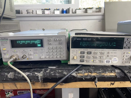 Anritsu MF2412C Microwave Frequency Counter 10Hz - 22.5GHz NIST Cal'd Opt 2