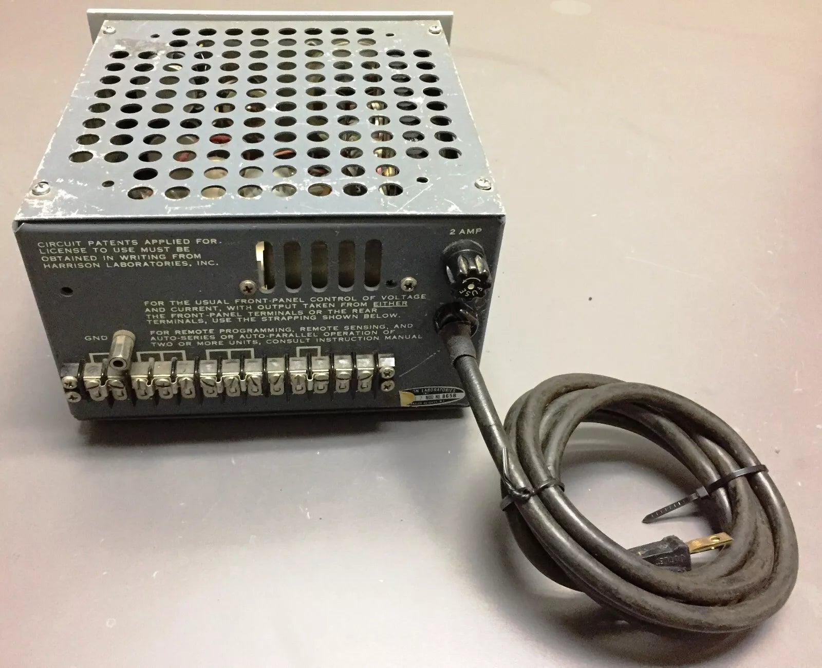 Harrison Labs Model 855B Constant Voltage Current Power Supply