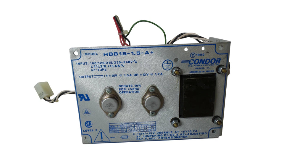 Condor HBB15-1.5-A+ Linear Power Supply