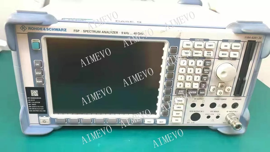 Rohde & Schwarz FSP38 Spectrum analyzer to 40 GHz Same function as R&S FSP40