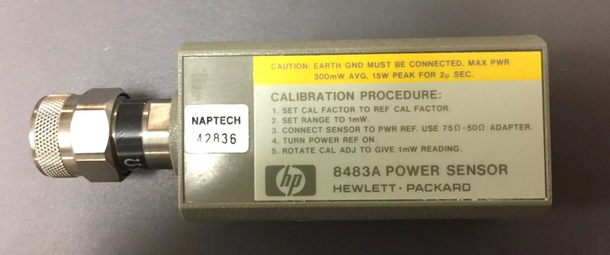 HP/Agilent 8483A Power Sensor, 75 Ohm, 3 µW -100 mW, with Connector