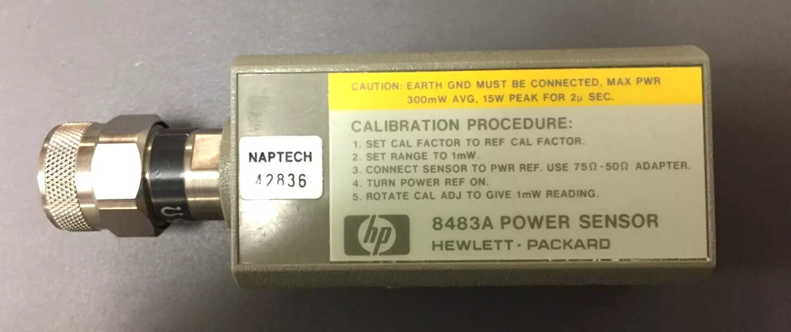HP/Agilent 8483A Power Sensor, 75 Ohm, 3 µW -100 mW, with Connector
