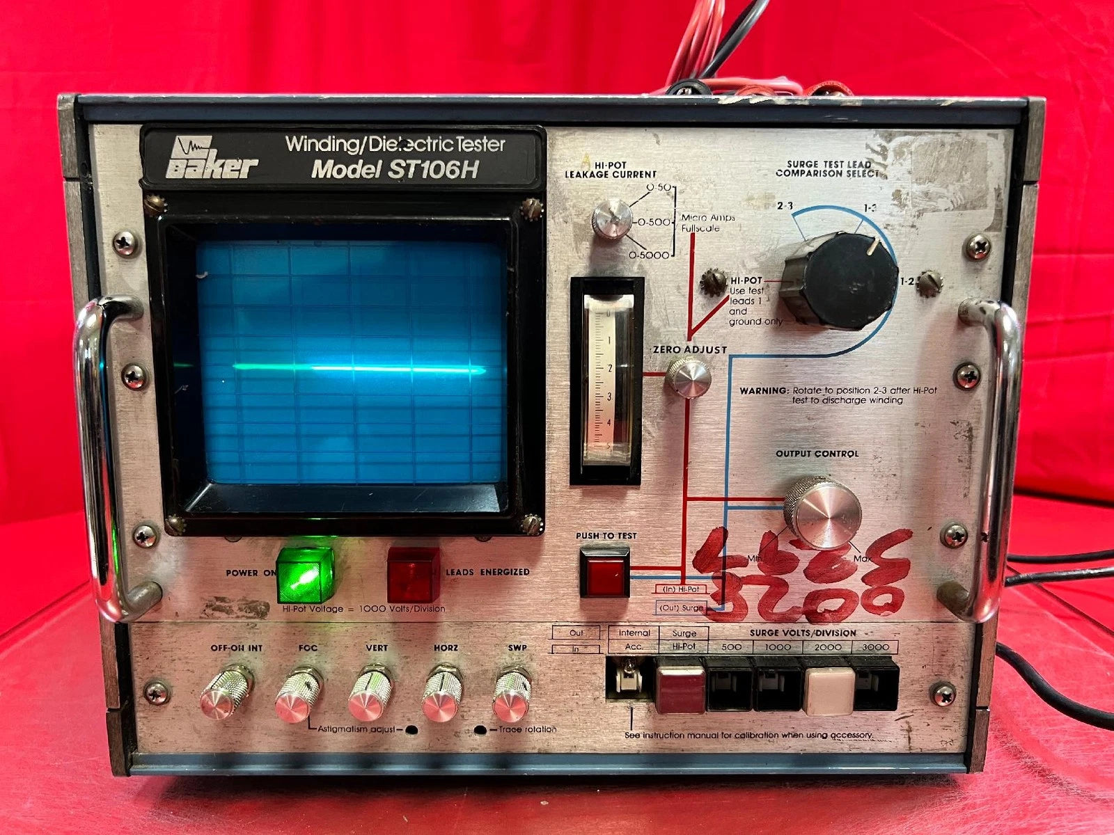 Baker ST106H Winding Dielectric Tester 6.0 kV, SN 0040000484202