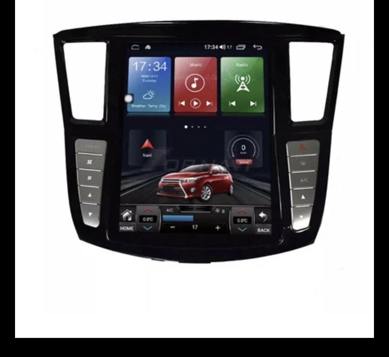 12.1Inch Androind 13 Car GPS Navi for Infiniti QX60 JX35 2012-2019 Stereo 4G BT
