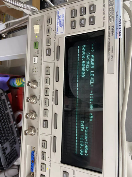 83650A OPT 8 1 Hz Res, Calibrated! 10MHz-50GHz Internal Pulse/Ext AM/FM