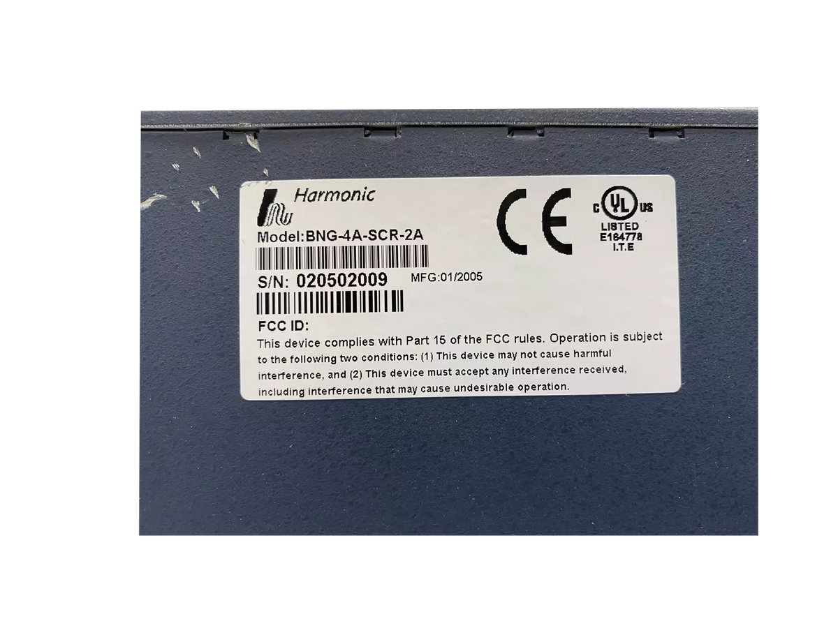 Harmonic Broadcast Network Gateway BNG-4A-SCR-2A