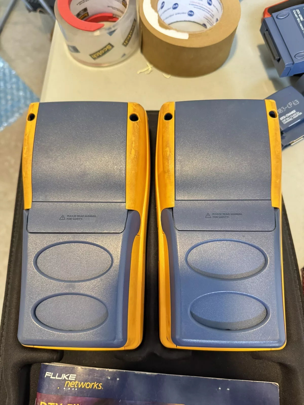 Fluke Networks DTX-1800 Cat6 Cat6a Test Set with DTX-PLA002 & DTX-CHA002