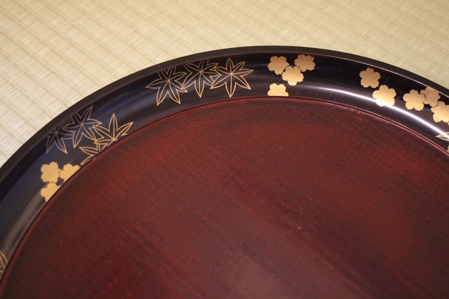 Old Lacquer Plate by Japanese