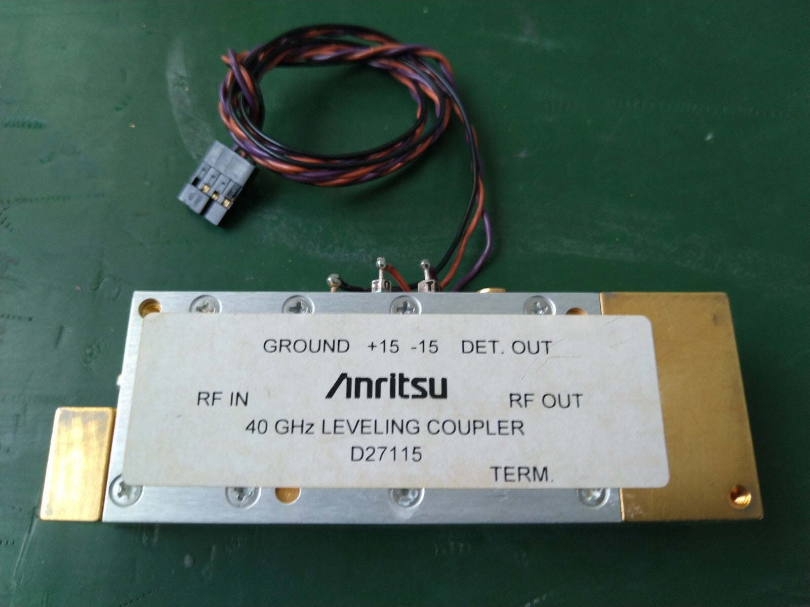 Anritsu 40GHz Leveling Coupler D27115 for MG369XA - XG eqpt