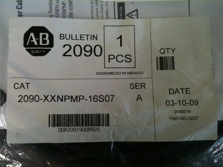 Allen Bradley 2090-XXNPMP-16S07 Kinetix Servo Motor Power Cable, 7M