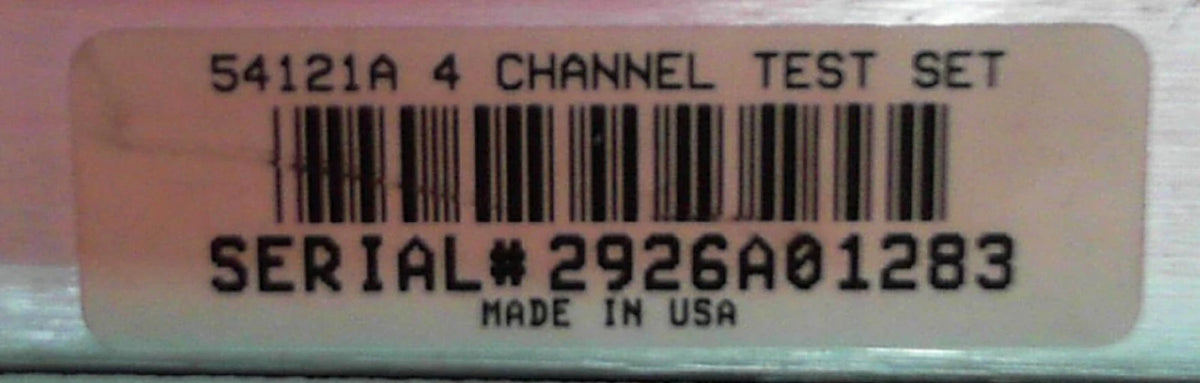 HP Agilent Keysight 54121A 4 Channel Test Set 2926A01283