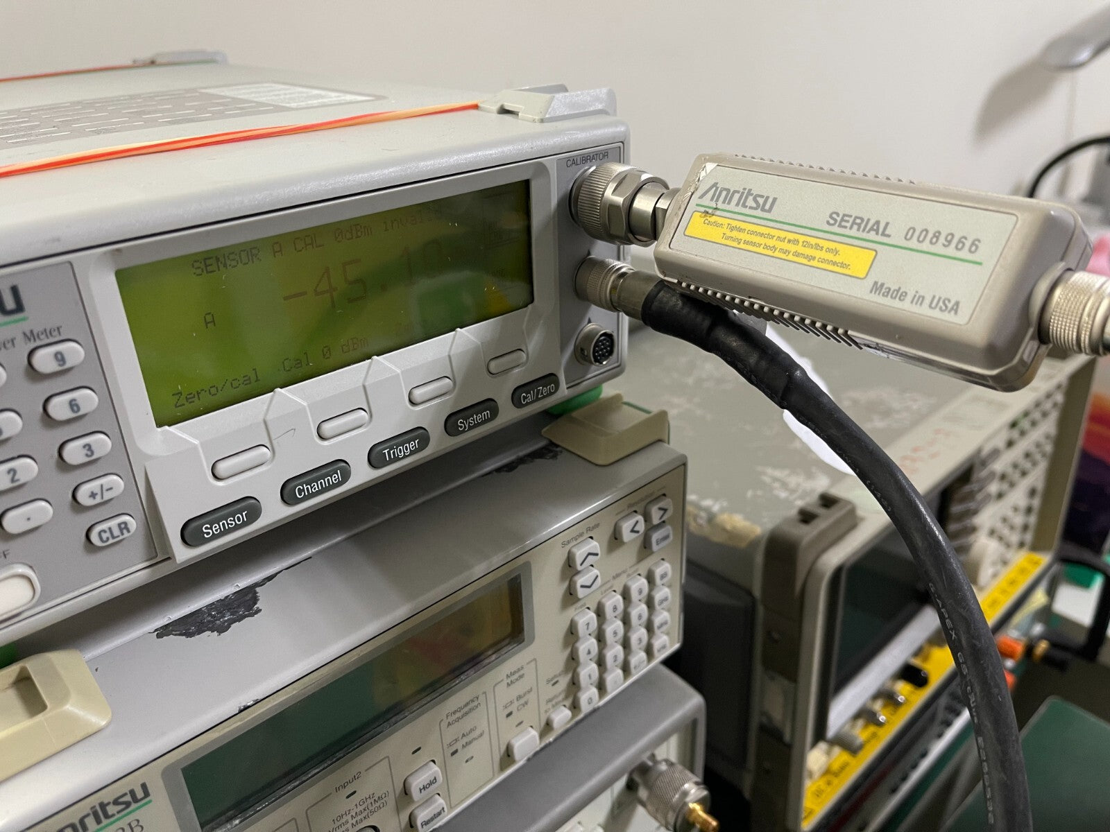 Anritsu MA2472B Power Sensor 10MHz to 18Ghz, N connector, -70 to +20dBm 