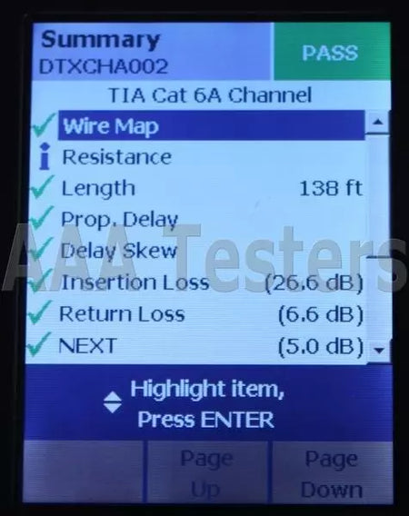 Fluke Networks DTX-1800 w/ DTX-SFM SM Fiber Cat6a 1gHz Cable Analyzer DTX 1800 - XG eqpt