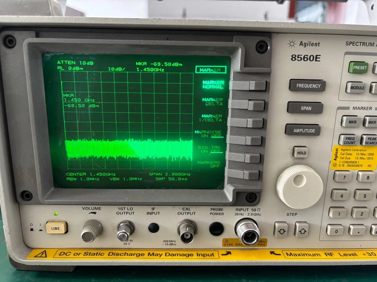 HP Agilent 8560E Spectrum Analyzer 30Hz - 2.9 GHz 30dBm