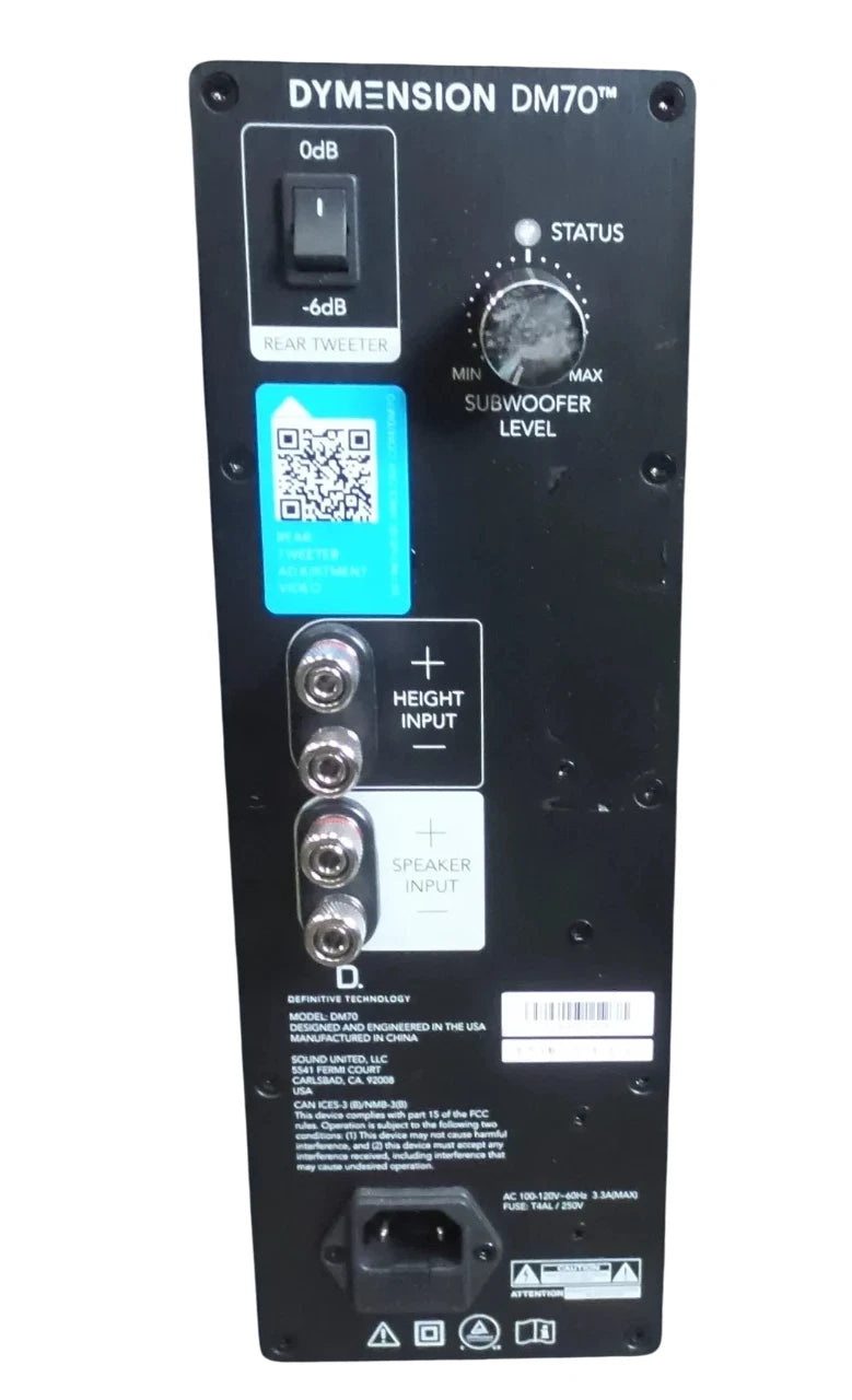 Definitive Technologies Dimension DM70 Tower Speaker - Free Shipping.